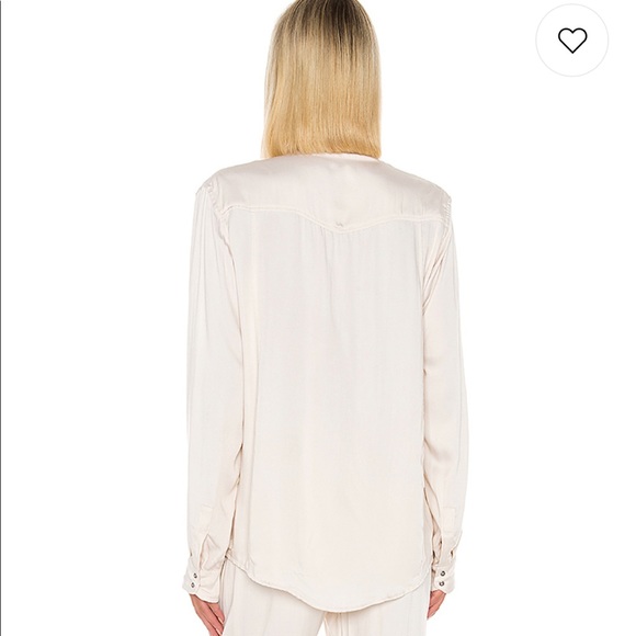 Indah Emma Solid Long Sleeve Button Up Shirt - Picture 4 of 4